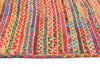 Emma Braided Jute Cotton Colourful Rug