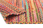 Emma Braided Jute Cotton Colourful Rug