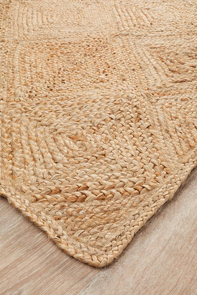 Emma Diamonds Jute Rug