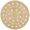 Emma Circles Jute Natural Round Rug