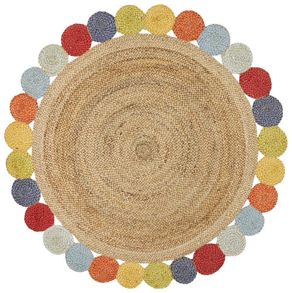 Emma Gummy Balls Colourful Round Rug