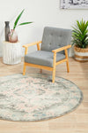 Eleanor Grey Medallion Round Rug