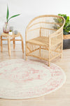 Eleanor Pink Medallion Round Rug