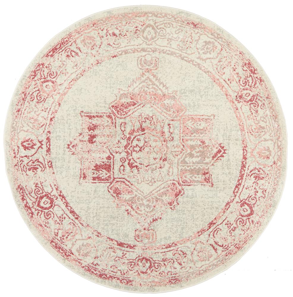 Eleanor Pink Medallion Round Rug