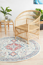 Eleanor Colourful Floral Round Rug