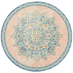 Eleanor Flamingo Pink Medallion Round Rug