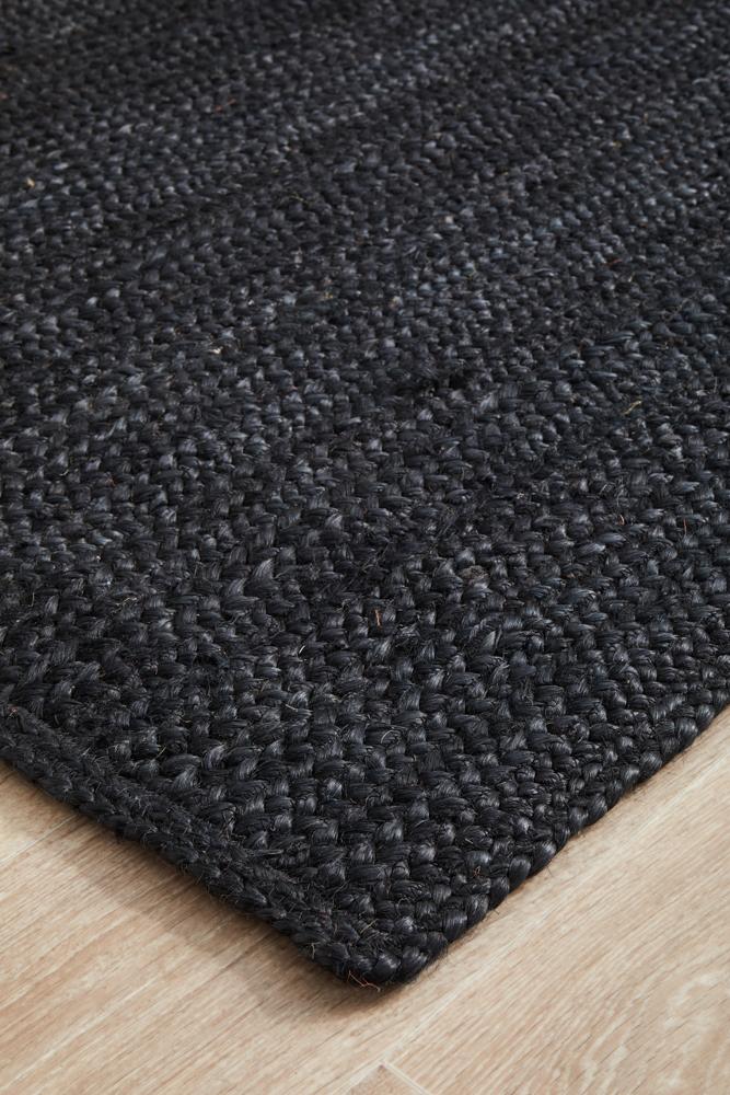 Isabella Black Jute Runner