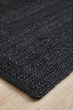 Isabella Black Jute Runner