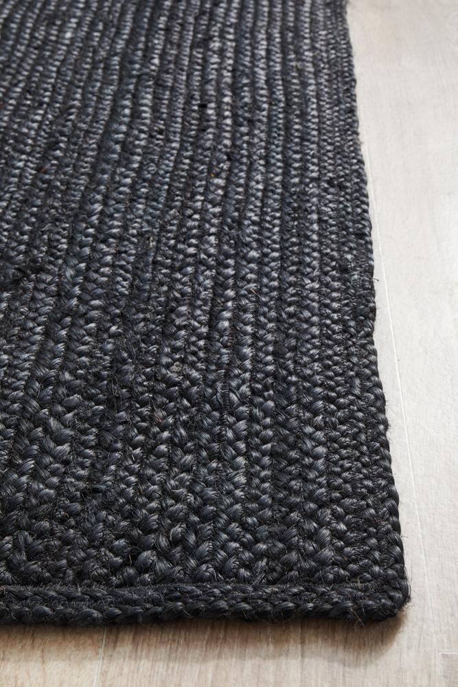 Isabella Black Jute Runner