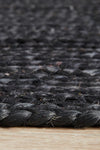 Isabella Black Jute Runner