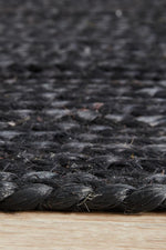Isabella Black Jute Runner