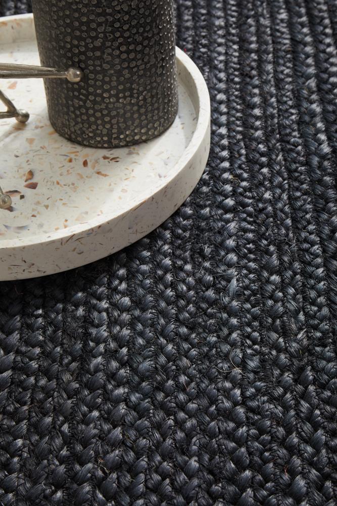 Isabella Black Jute Runner