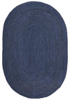 Isabella Navy Jute Oval Rug
