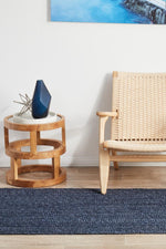 Isabella Navy Jute Runner