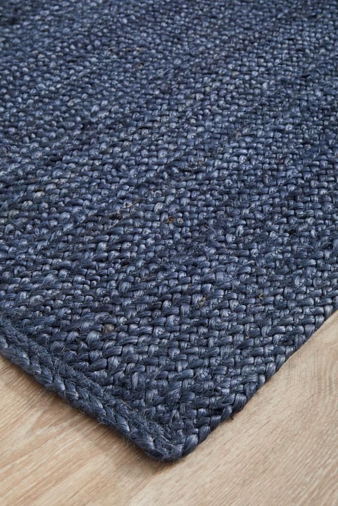 Isabella Navy Jute Runner