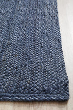 Isabella Navy Jute Runner