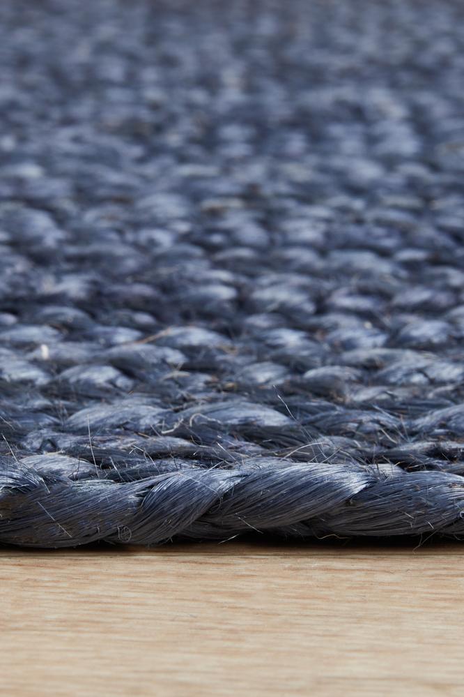 Isabella Navy Jute Runner