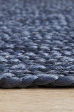 Isabella Navy Jute Runner