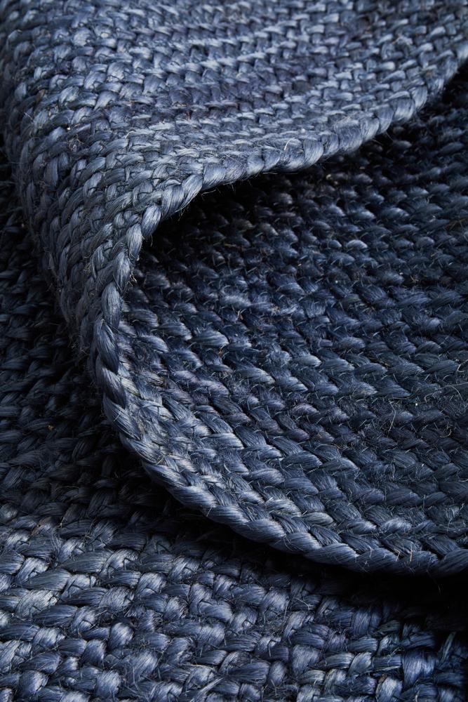 Isabella Navy Jute Runner
