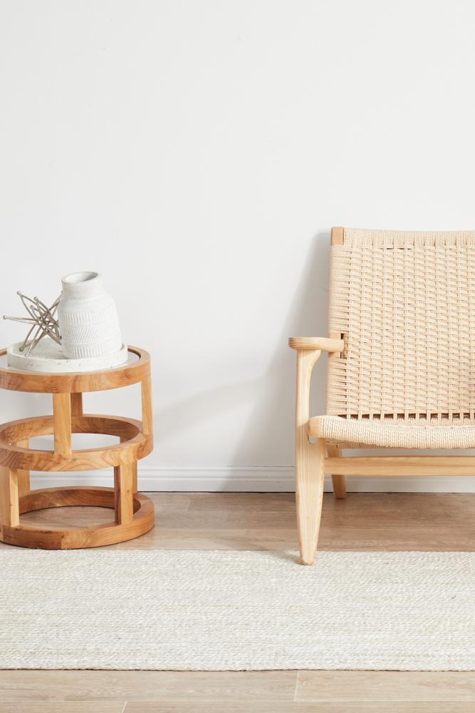 Isabella White Jute Runner