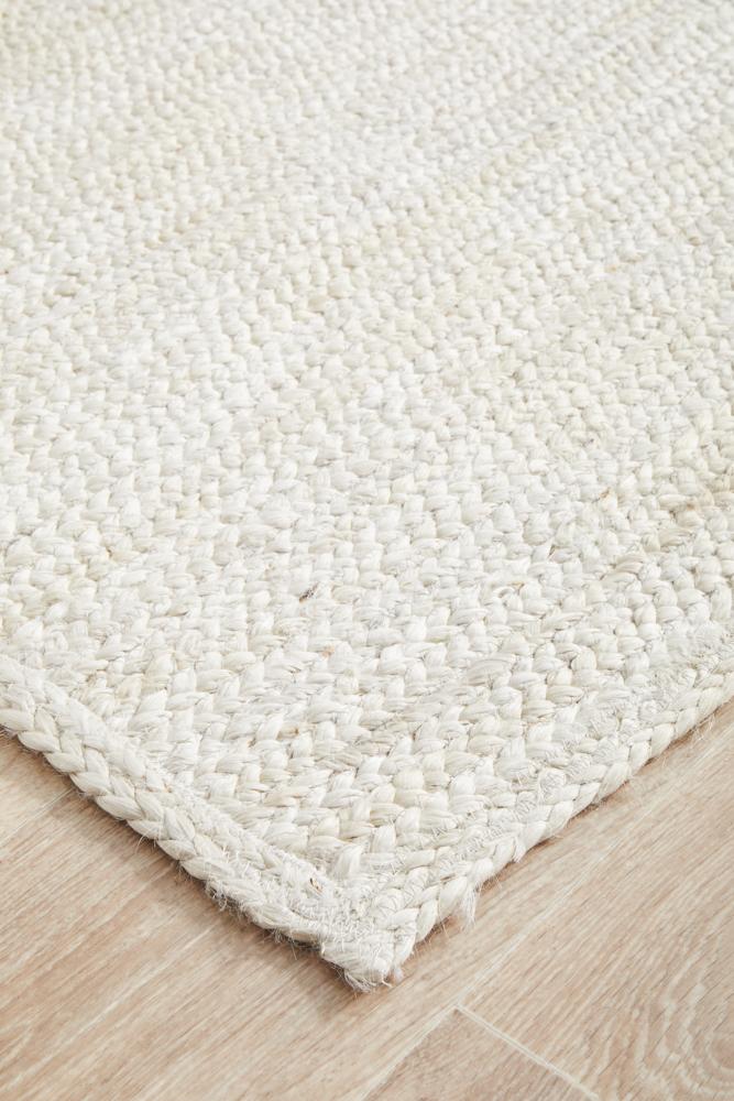 Isabella White Jute Runner
