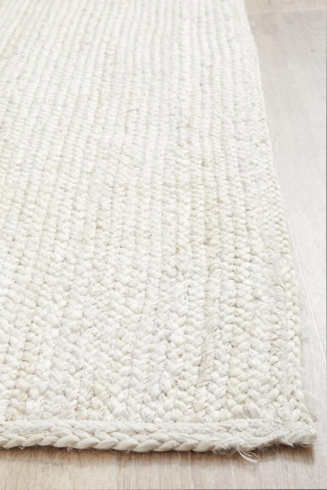 Isabella White Jute Runner