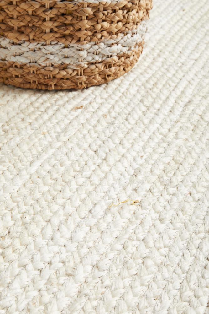 Isabella White Jute Runner