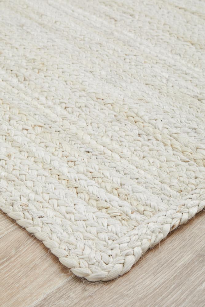 Isabella White Jute Rug