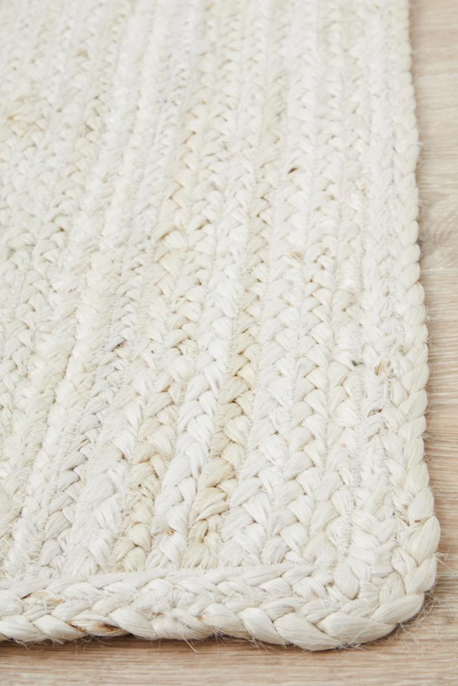 Isabella White Jute Rug