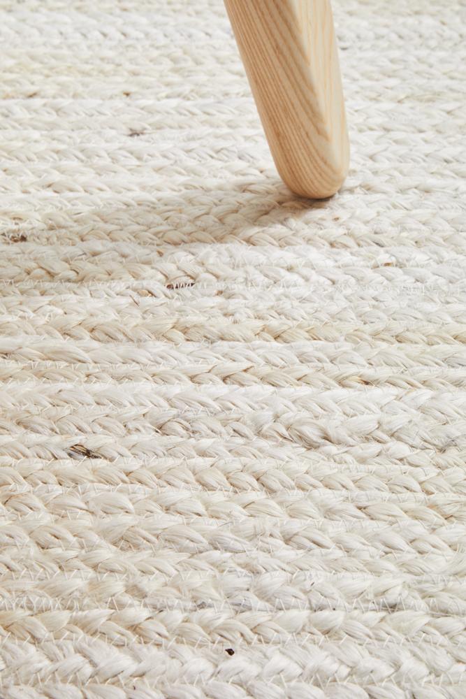 Isabella White Jute Rug