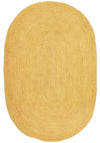 Isabella Yellow Jute Oval Rug