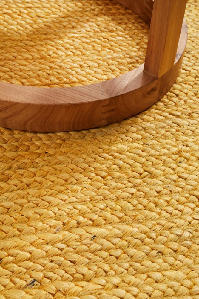 Isabella Yellow Jute Rug