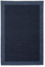 Belrose Midnight Blue Border Rug