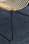 Sophia Denim Blue Plain Rug