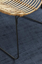 Sophia Denim Blue Plain Rug