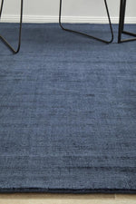 Sophia Denim Blue Plain Rug