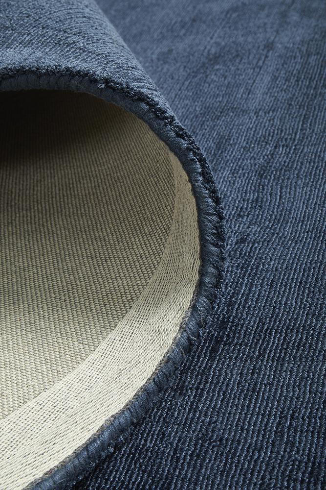 Sophia Denim Blue Plain Rug