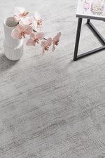 Sophia Silver Plain Rug