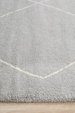 Charlotte Silver Tribal Rug