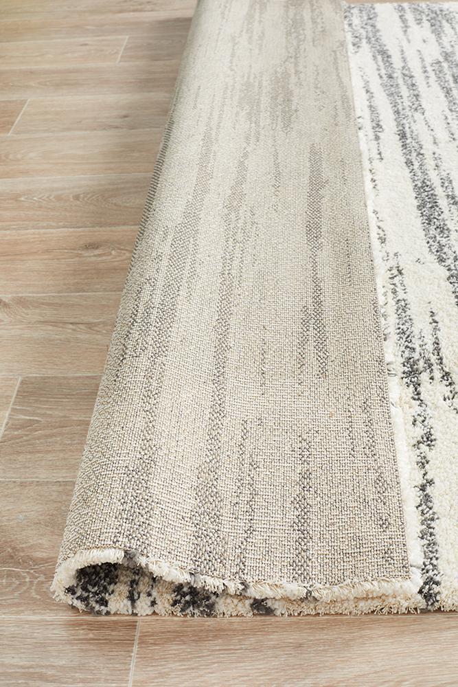 Charlotte Charcoal Abstract Rug