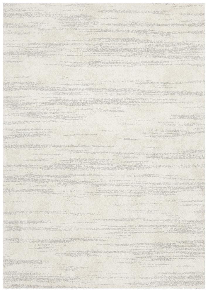 Charlotte Silver Abstract Rug