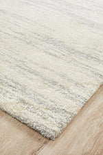 Charlotte Silver Abstract Rug
