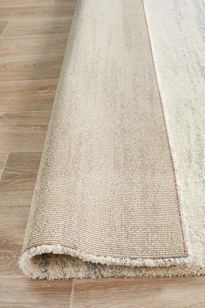 Charlotte Silver Abstract Rug