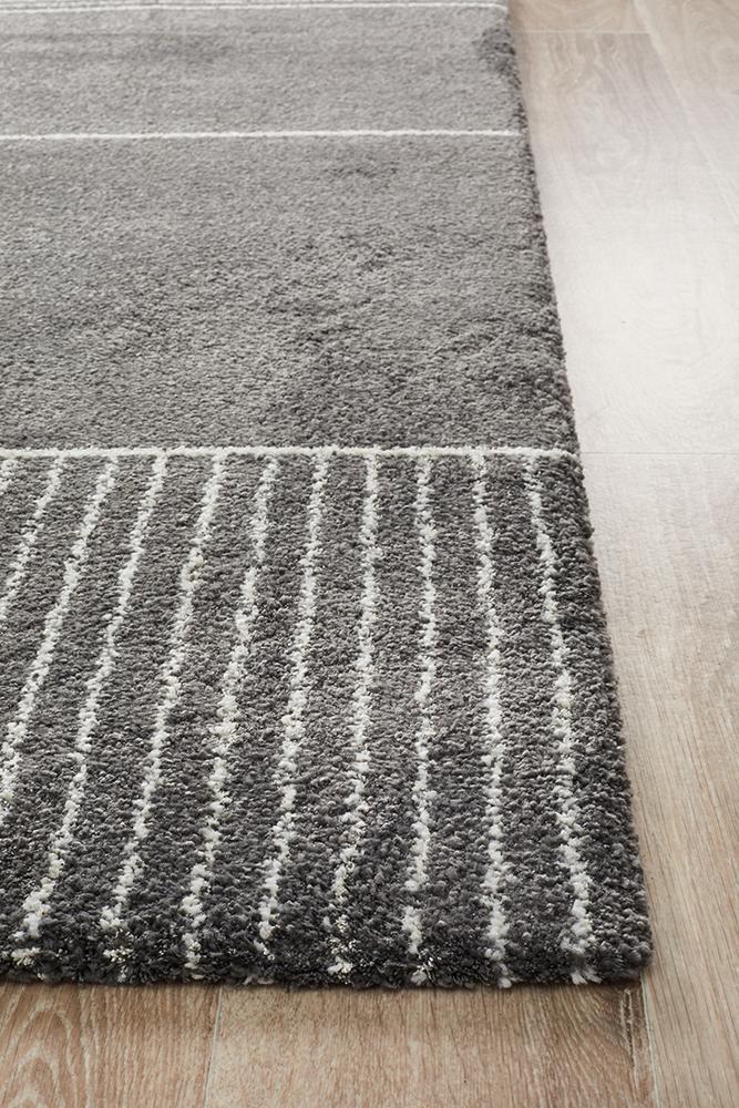 Charlotte Charcoal Geometric Rug