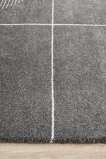 Charlotte Charcoal Geometric Rug