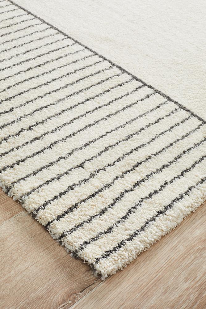 Charlotte Ivory Geometric Rug
