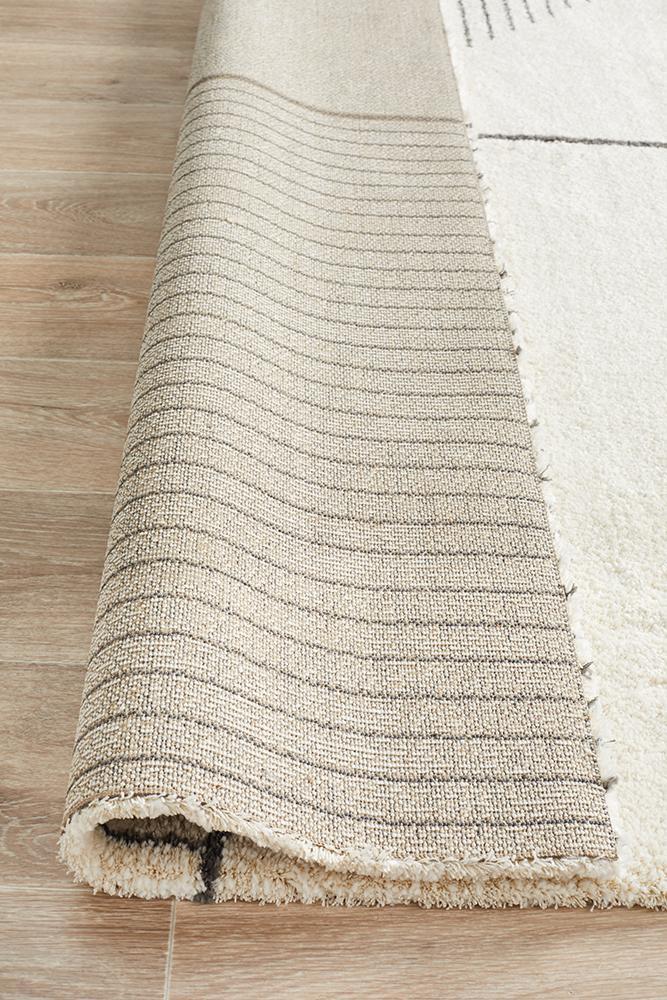 Charlotte Ivory Geometric Rug