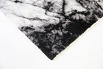 Killara Black White Marble Plush Rug