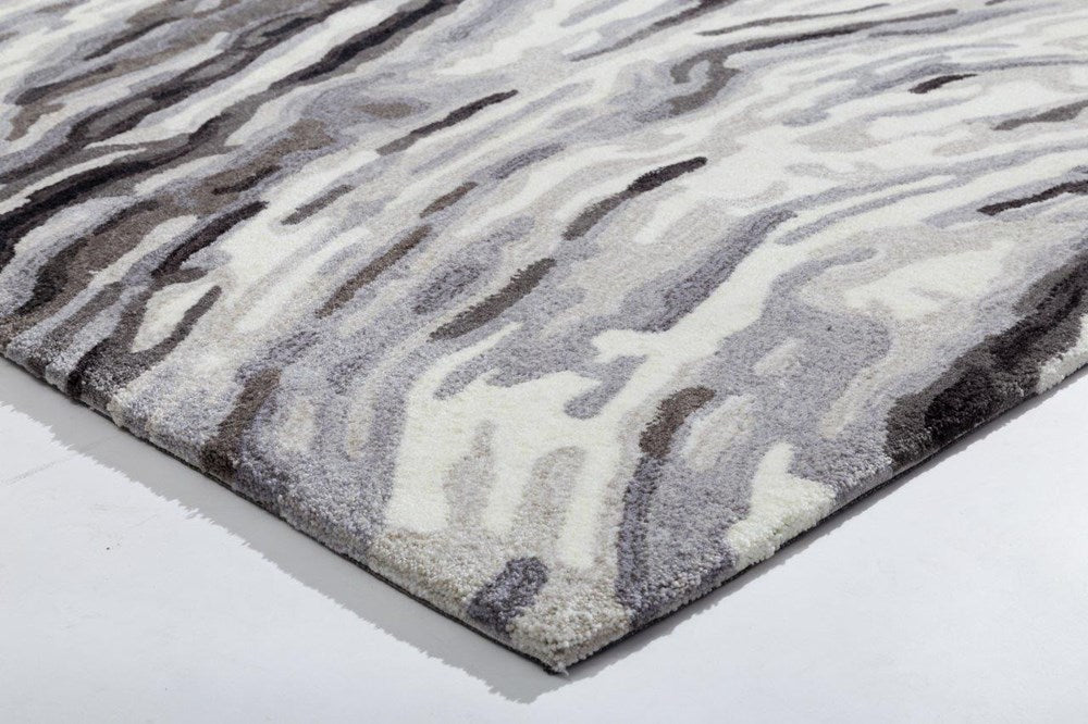 Glebe Graphite Ripple Rug