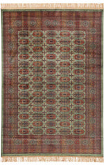 Fairlight Green Eyelets Oriental Rug